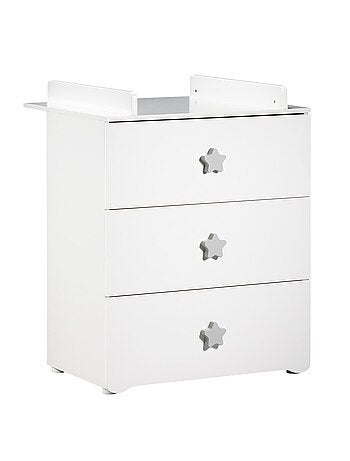 Chambre complète bébé avec lit 120x60cm et commode à langer 3 tiroirs - BABYPRICE