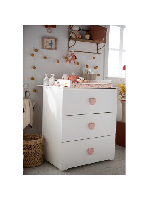 Chambre complète bébé avec lit 120x60cm et commode à langer 3 tiroirs - BABYPRICE - Kiabi