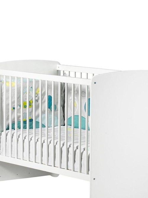 Chambre complète bébé avec lit à barreaux, commode à langer et armoire 2 portes - BABYPRICE - Kiabi