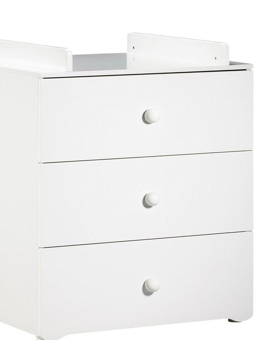 Chambre complète bébé avec lit à barreaux, commode à langer et armoire 2 portes - BABYPRICE - Kiabi