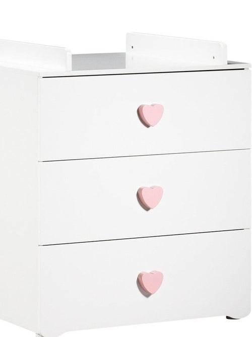 Chambre complète bébé avec lit à barreaux, commode à langer et armoire 2 portes - BABYPRICE - Kiabi
