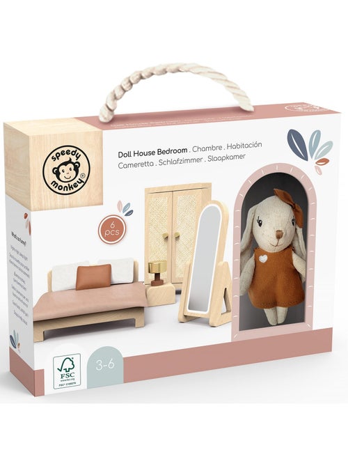 Chambre de la maison de poupée lapin - Kiabi