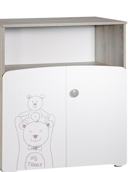 Chambre duo lit et Commode à langer en bois - BABYPRICE - Kiabi