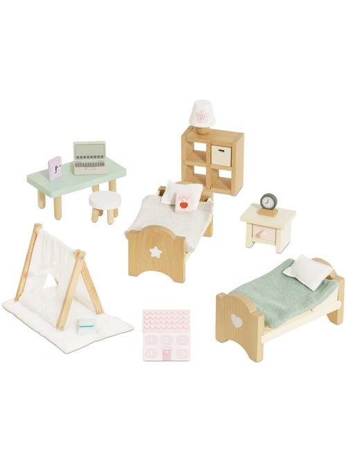 Chambre enfants pour maison de poupées - Kiabi