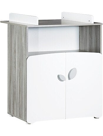 Chambre trio lit et Commode à langer en bois - BABYPRICE