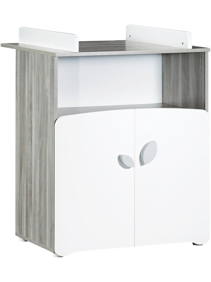 Chambre trio lit et Commode à langer en bois - BABYPRICE Blanc - Kiabi