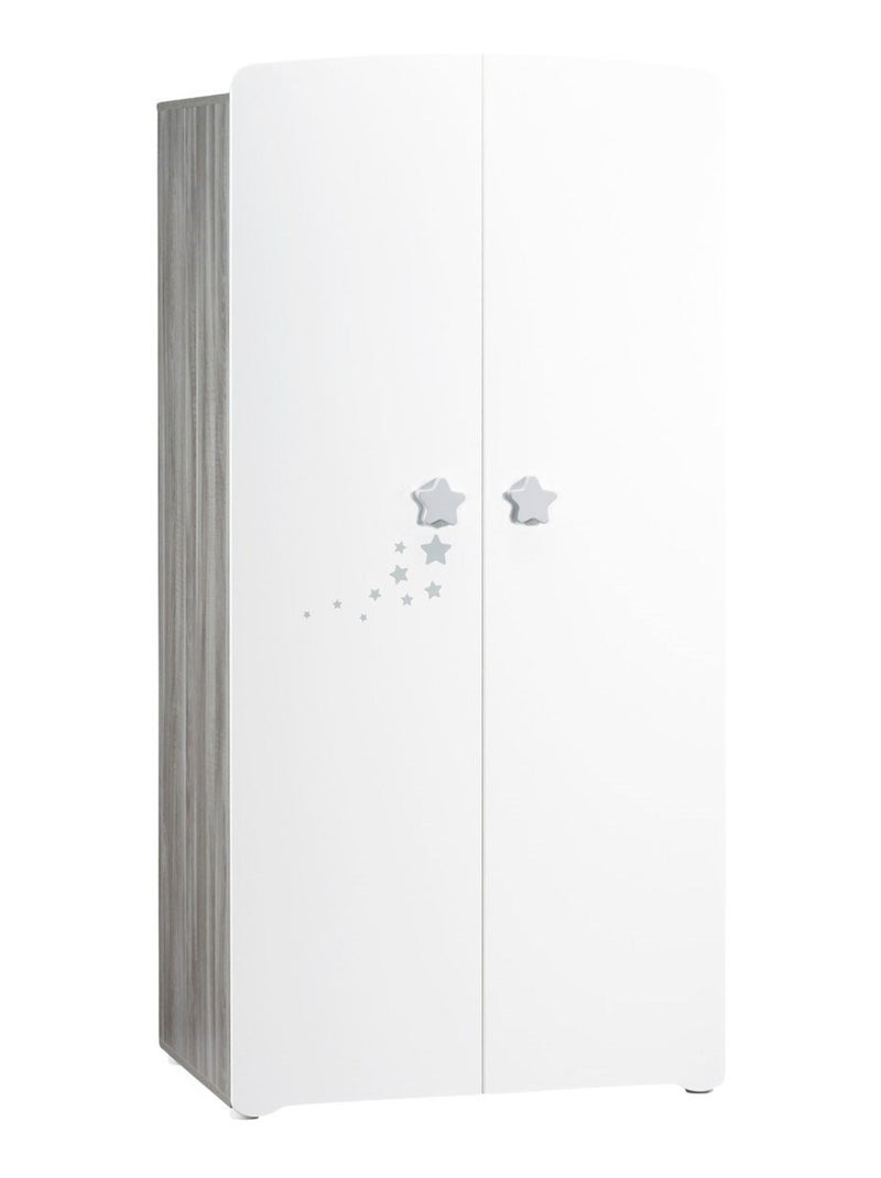Chambre trio lit et Commode et Armoire en bois - BABYPRICE Blanc - Kiabi