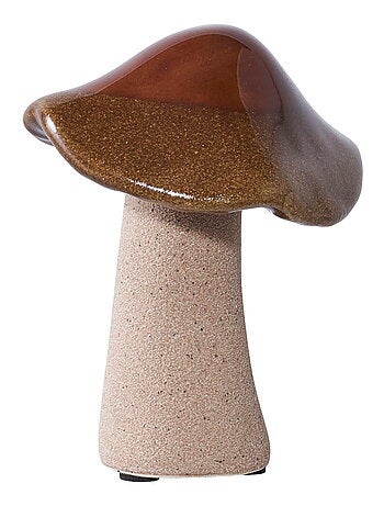 Champignons décoratifs - Champignons décoratifs, céramique, vert, marron, bleu, lot de 3