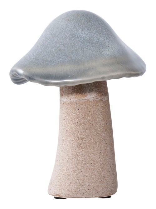 Champignons décoratifs - Champignons décoratifs, céramique, vert, marron, bleu, lot de 3 - Kiabi
