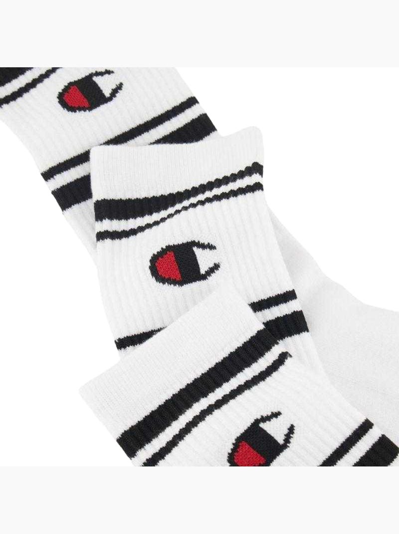 Champion - Chaussettes Blanc Noir - Kiabi