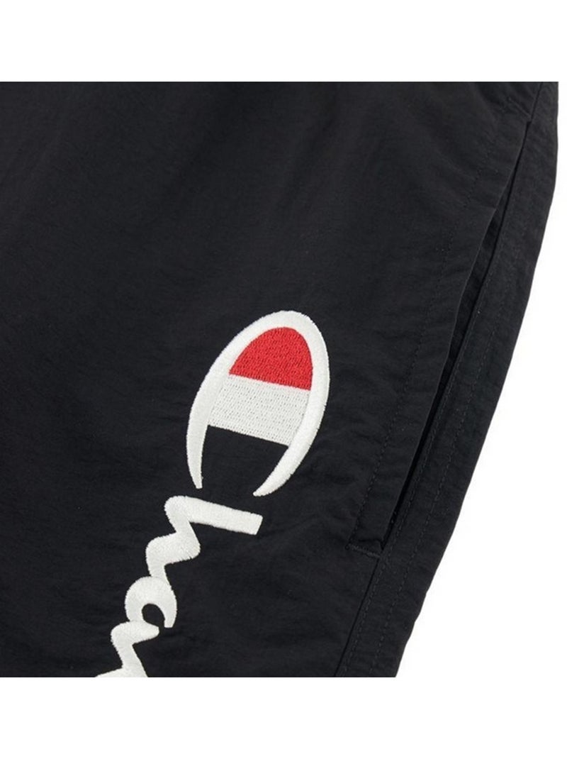 Champion - Short de bain motif/style Logo brodé Noir - Kiabi
