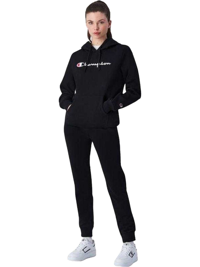 Champion - Sweat à capuche motif/style grand logo Noir - Kiabi