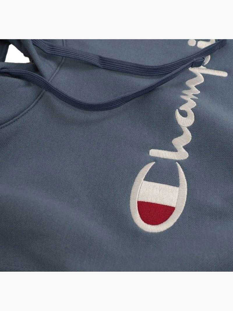 Champion - Sweat à capuche motif/style logo Bleu clair - Kiabi