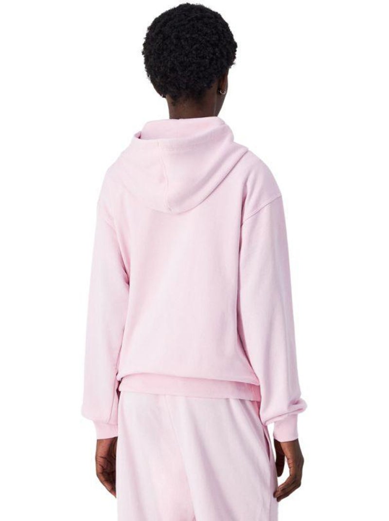 Champion - Sweat à capuche motif/style Logo brodé Rose - Kiabi