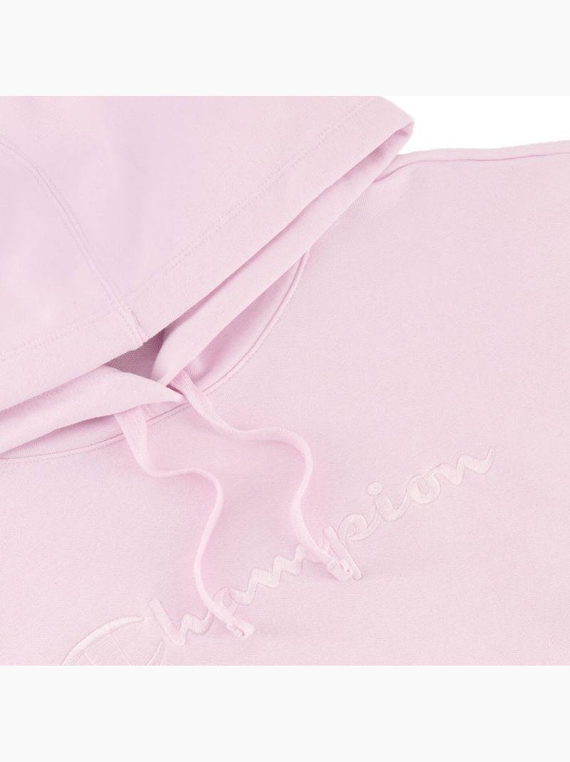 Champion - Sweat à capuche motif/style Logo brodé Rose - Kiabi