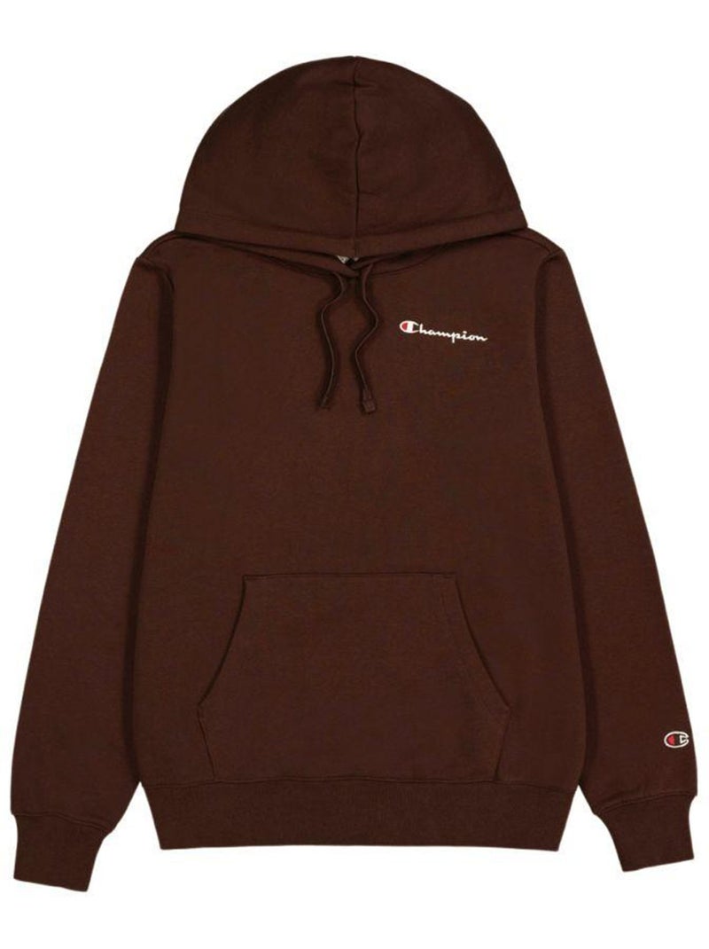 Champion - Sweat à capuche motif/style logo sur poitrine Marron - Kiabi