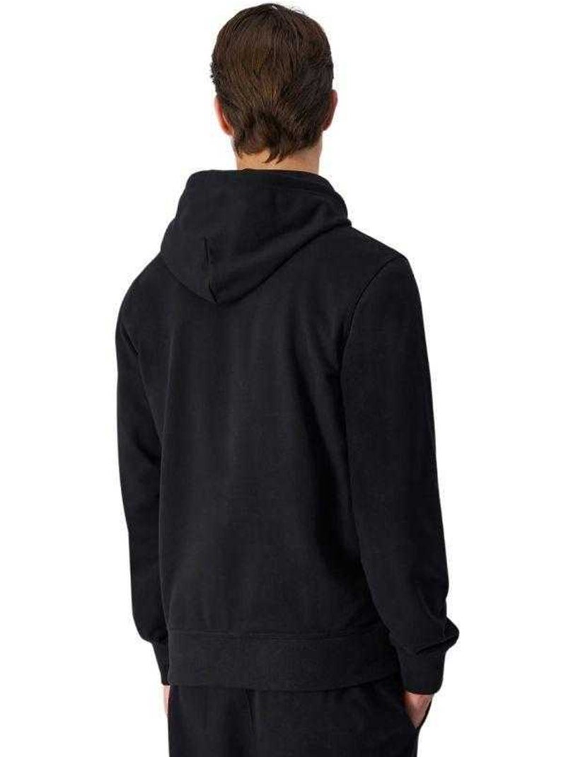Champion - Sweat à capuche motif/style logo sur poitrine Noir - Kiabi