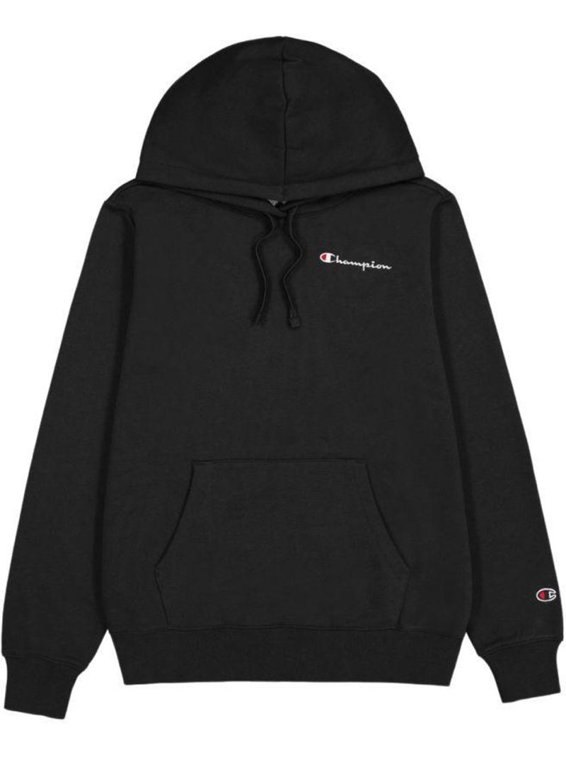 Champion - Sweat à capuche motif/style logo sur poitrine Noir - Kiabi