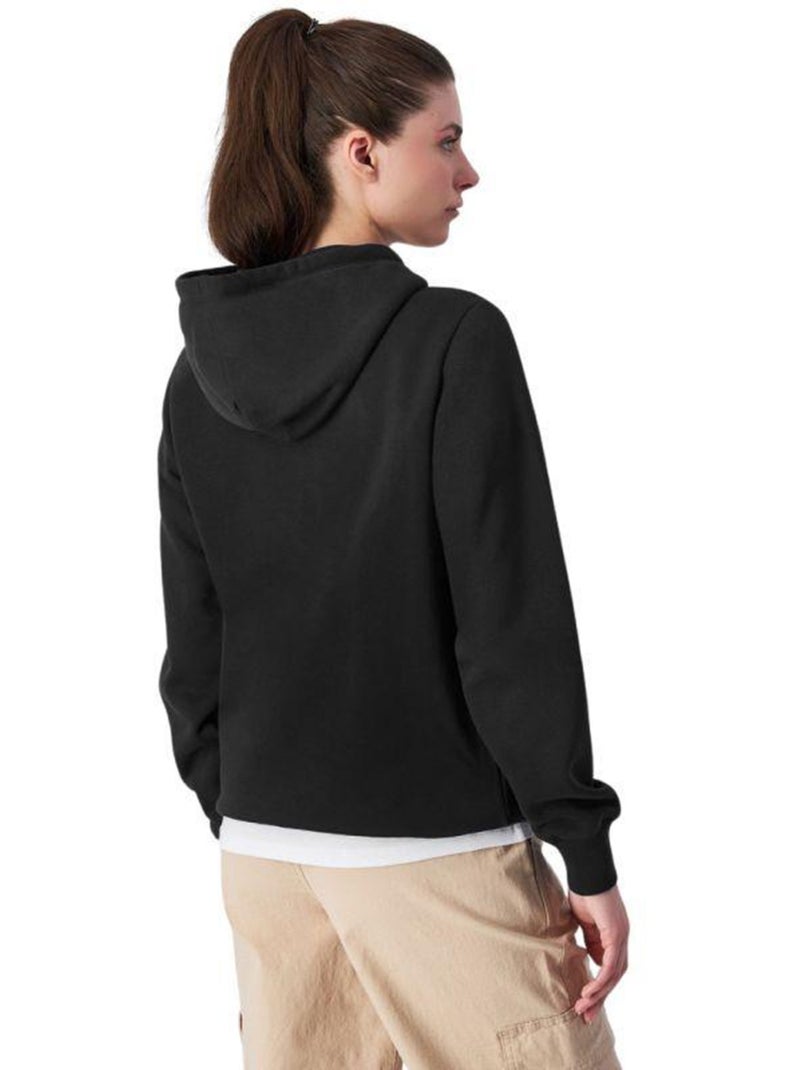 Champion - Sweat à capuche motif/style logo sur poitrine Noir - Kiabi
