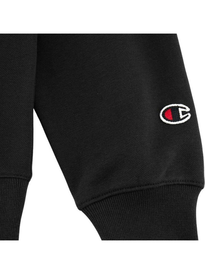 Champion - Sweat à capuche motif/style logo sur poitrine Noir - Kiabi