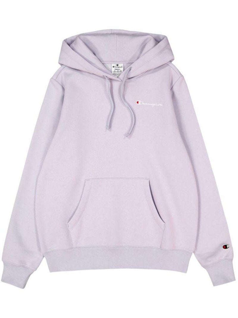 Champion - Sweat à capuche motif/style logo sur poitrine Violet clair - Kiabi