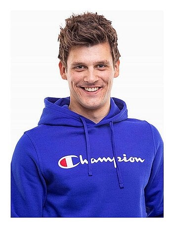 Champion - Sweat à capuche motif/style Texte