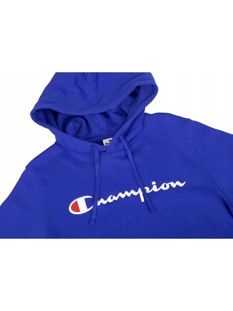 Champion - Sweat à capuche motif/style Texte Bleu roi - Kiabi