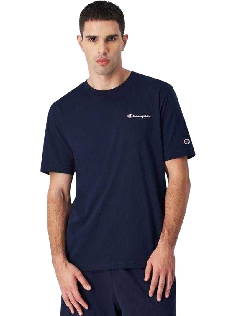 Champion - T-shirt manches courtes Bleu marine - Kiabi