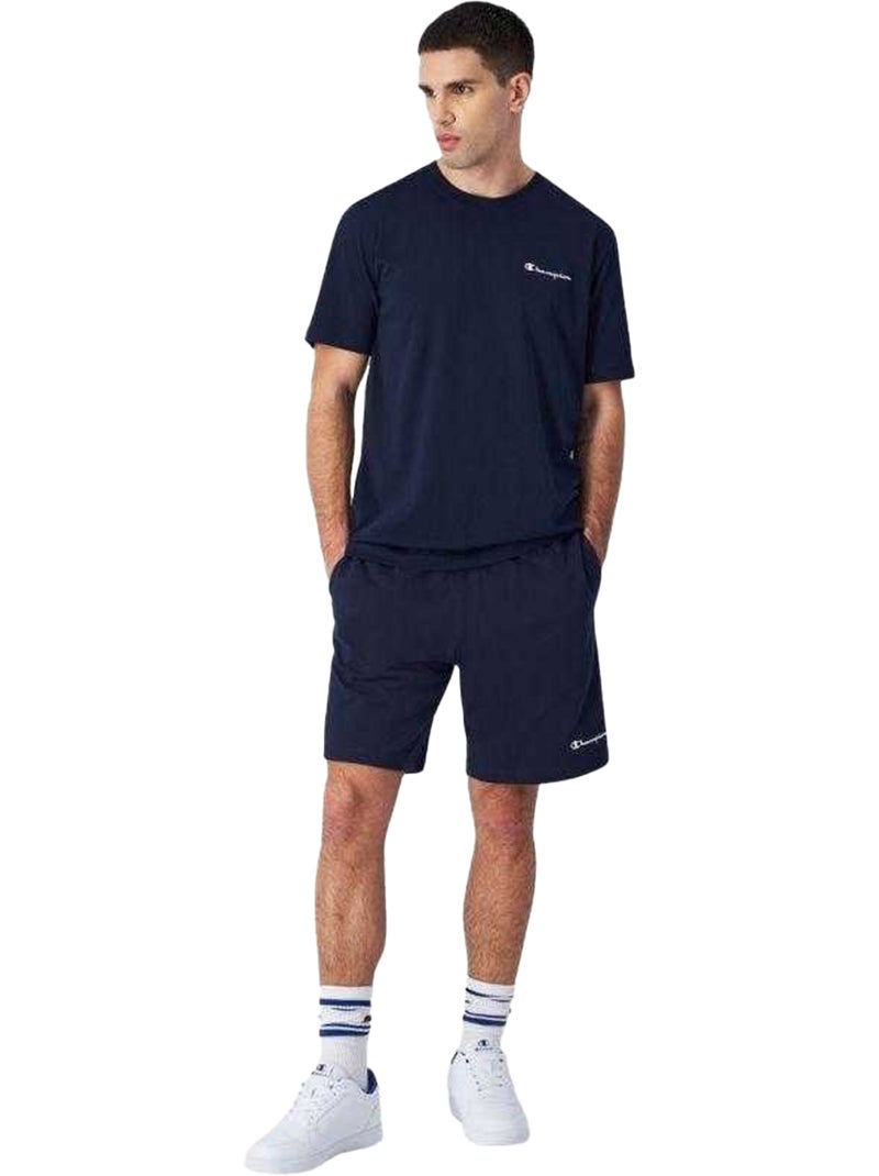 Champion - T-shirt manches courtes Bleu marine - Kiabi