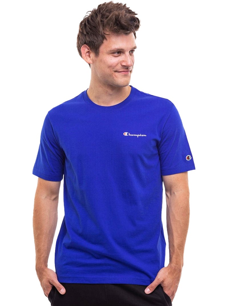 Champion - T-shirt manches courtes Bleu - Kiabi