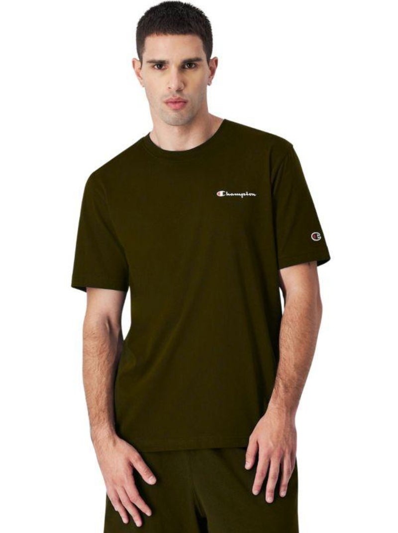 Champion - T-shirt manches courtes Vert olive - Kiabi