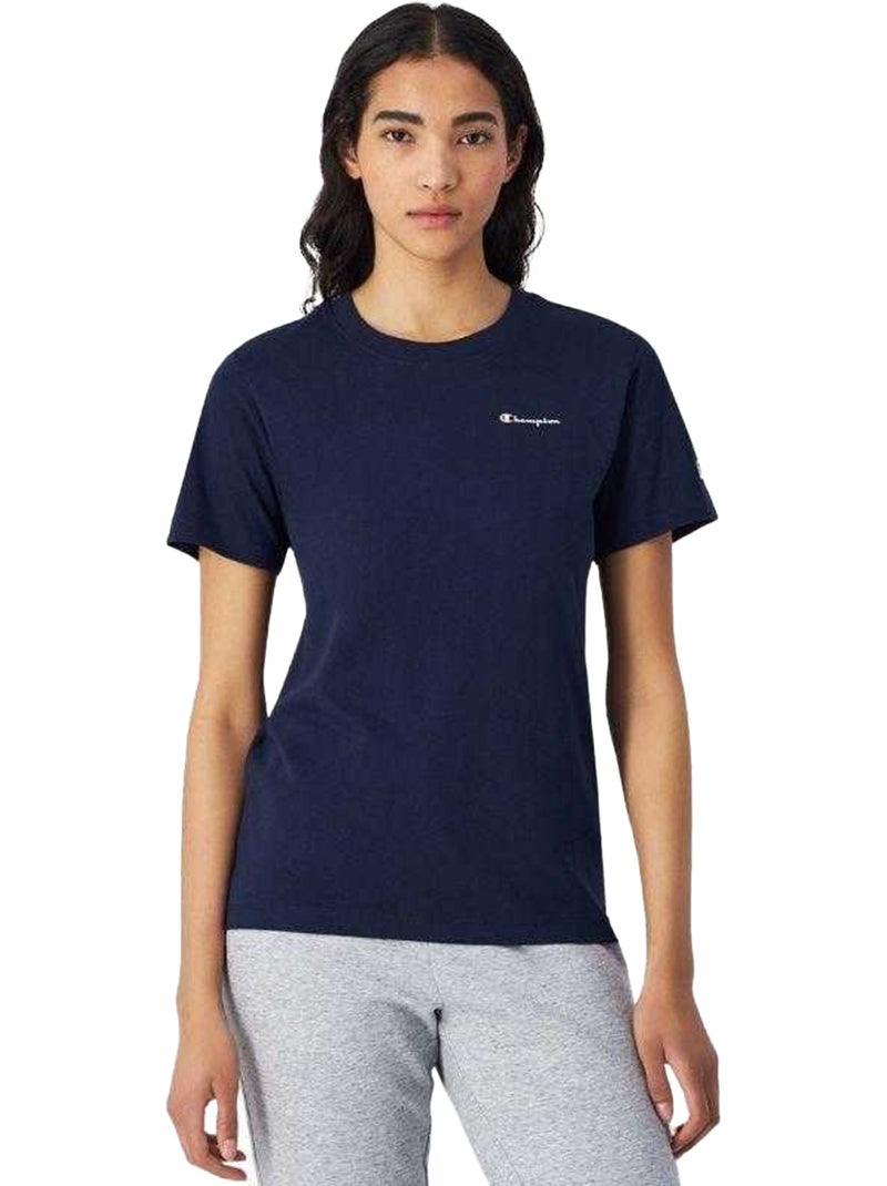 Champion - T-shirt motif/style logo Bleu marine - Kiabi
