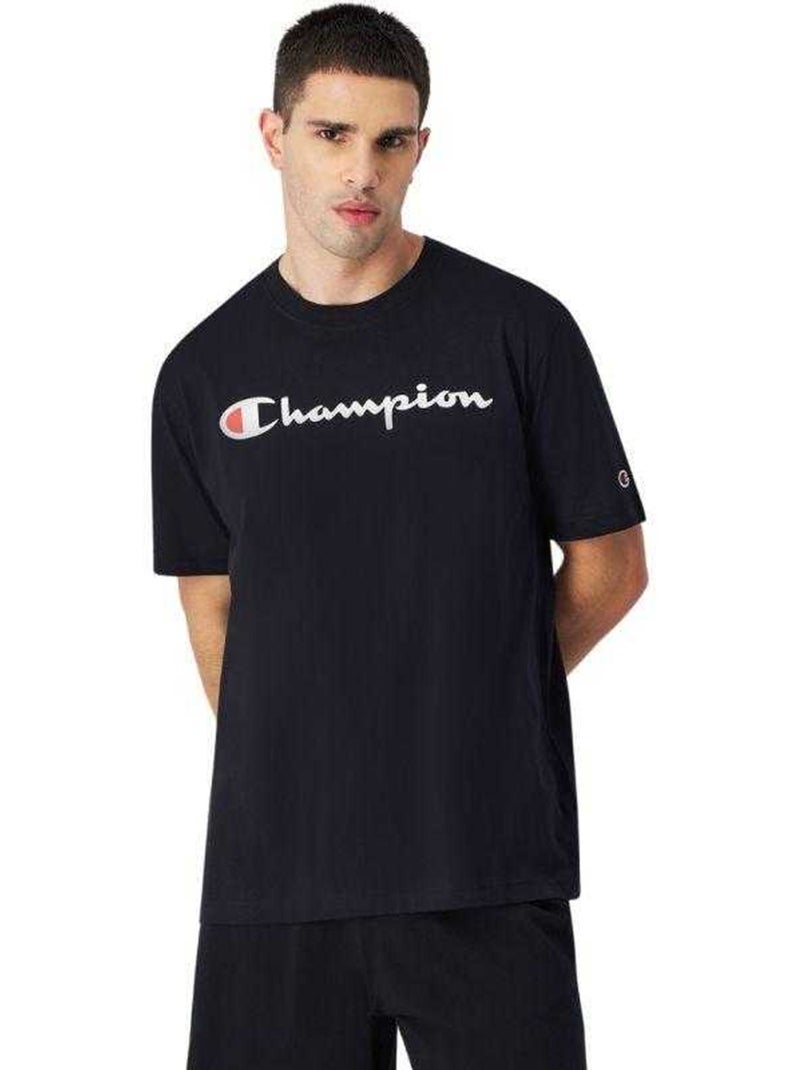 Champion - T-shirt motif/style logo Noir - Kiabi