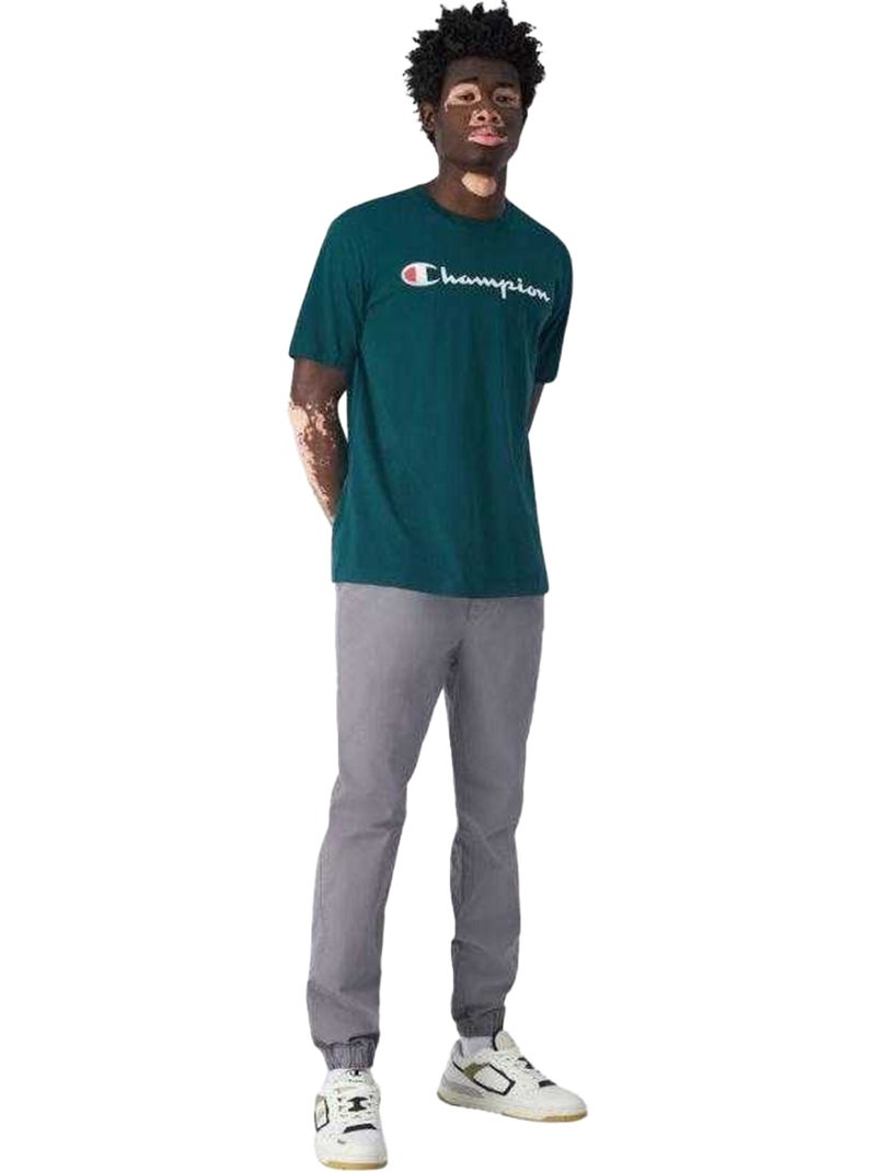 Champion - T-shirt motif/style logo Vert foncé - Kiabi