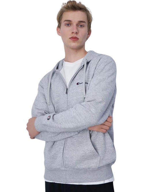 Champion - Veste à capuche motif/style logo sur poitrine - Kiabi