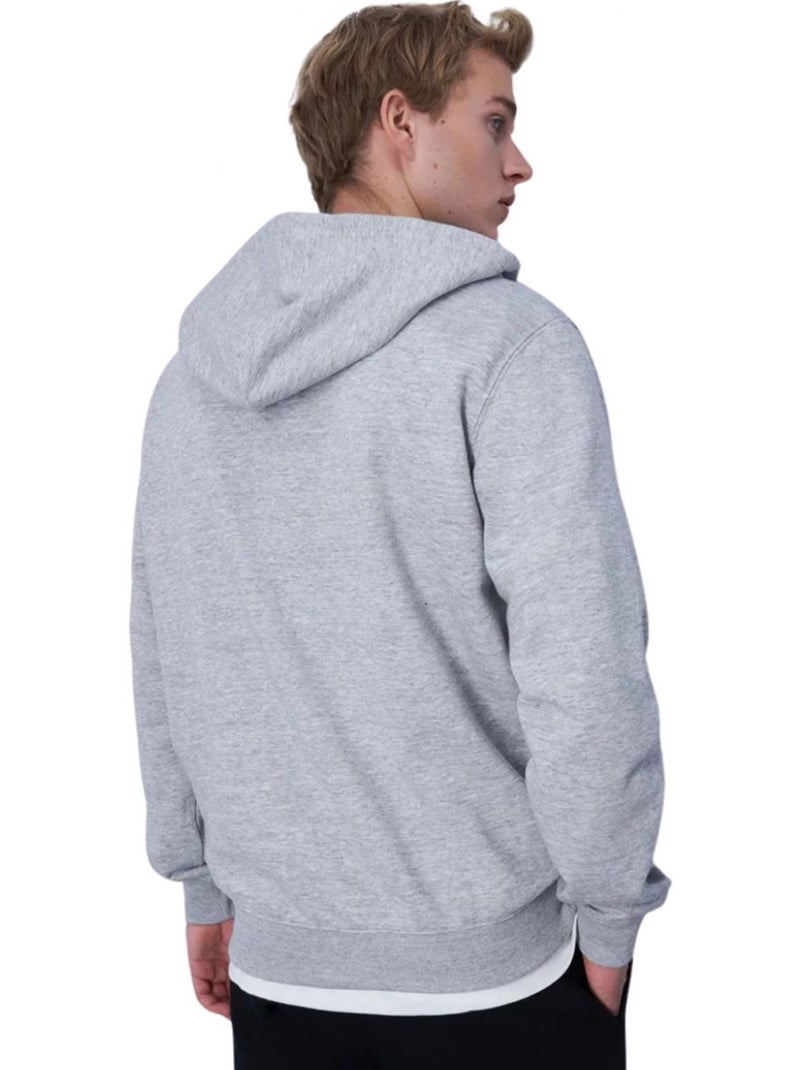 Champion - Veste à capuche motif/style logo sur poitrine Gris - Kiabi