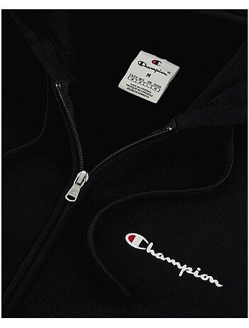 Champion - Veste à capuche motif/style logo sur poitrine