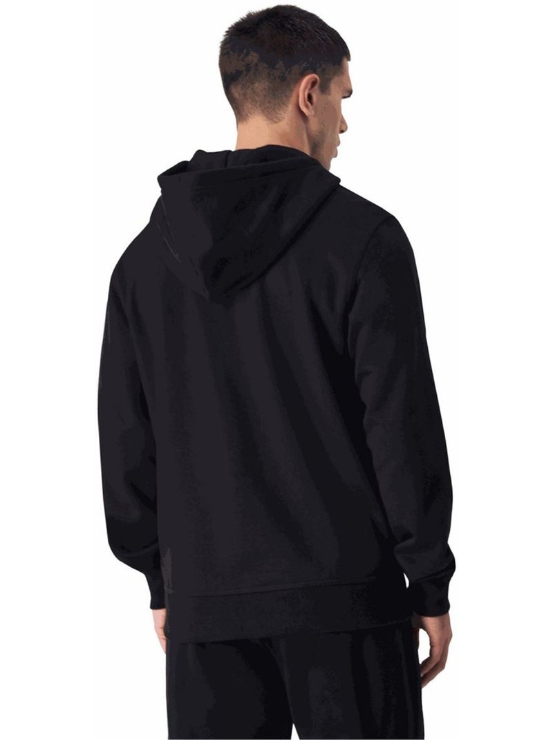 Champion - Veste à capuche motif/style logo sur poitrine Noir - Kiabi