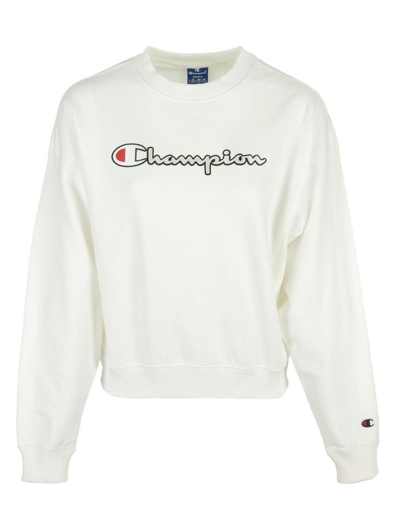 Champion Crewneck Sweatshirt Blanc - Kiabi