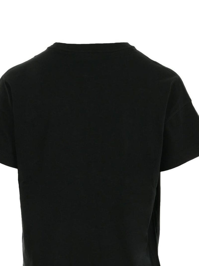 Champion Crewneck T-shirt Cropped Noir - Kiabi