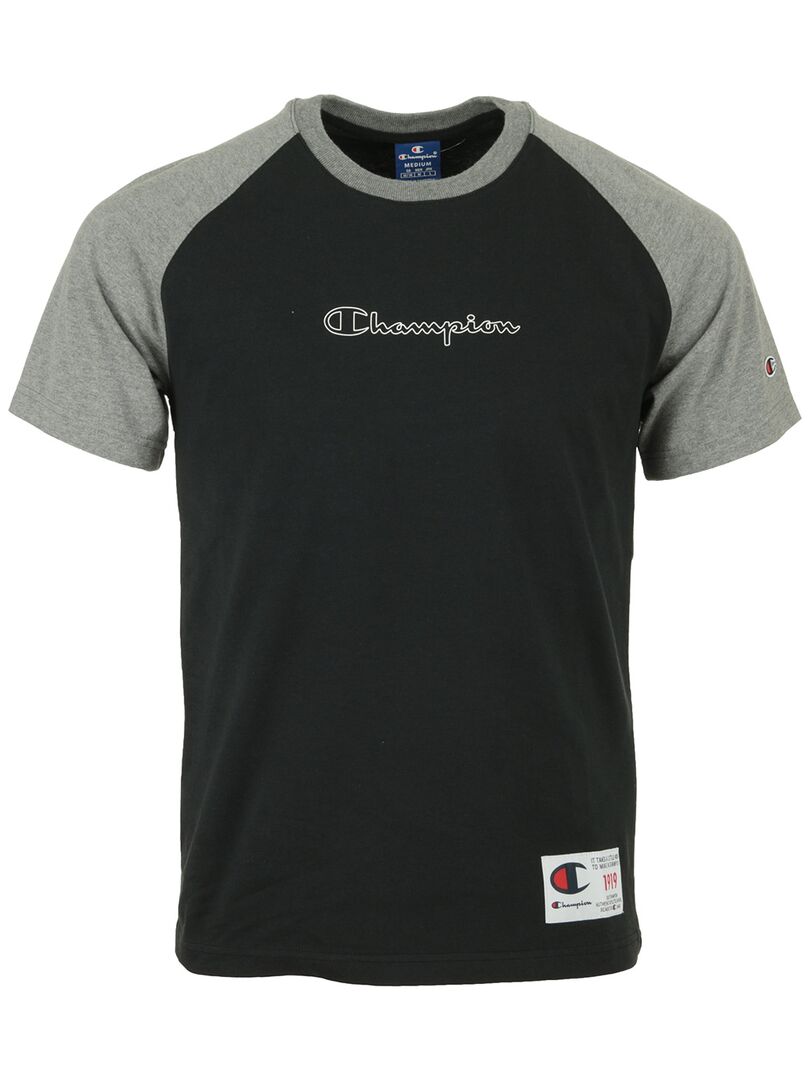 Champion Crewneck T-Shirt Noir Gris - Kiabi