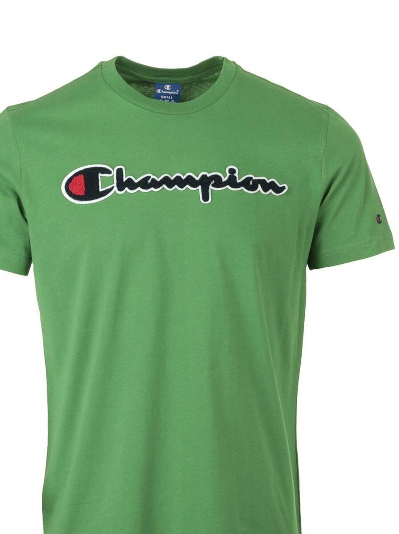 Champion Crewneck T-Shirt Vert - Kiabi