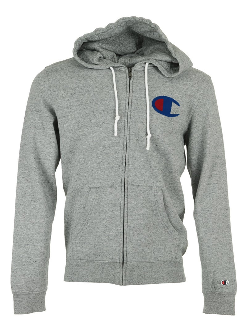 Champion Hooded Full Zip Sweatshirt Gris - Kiabi