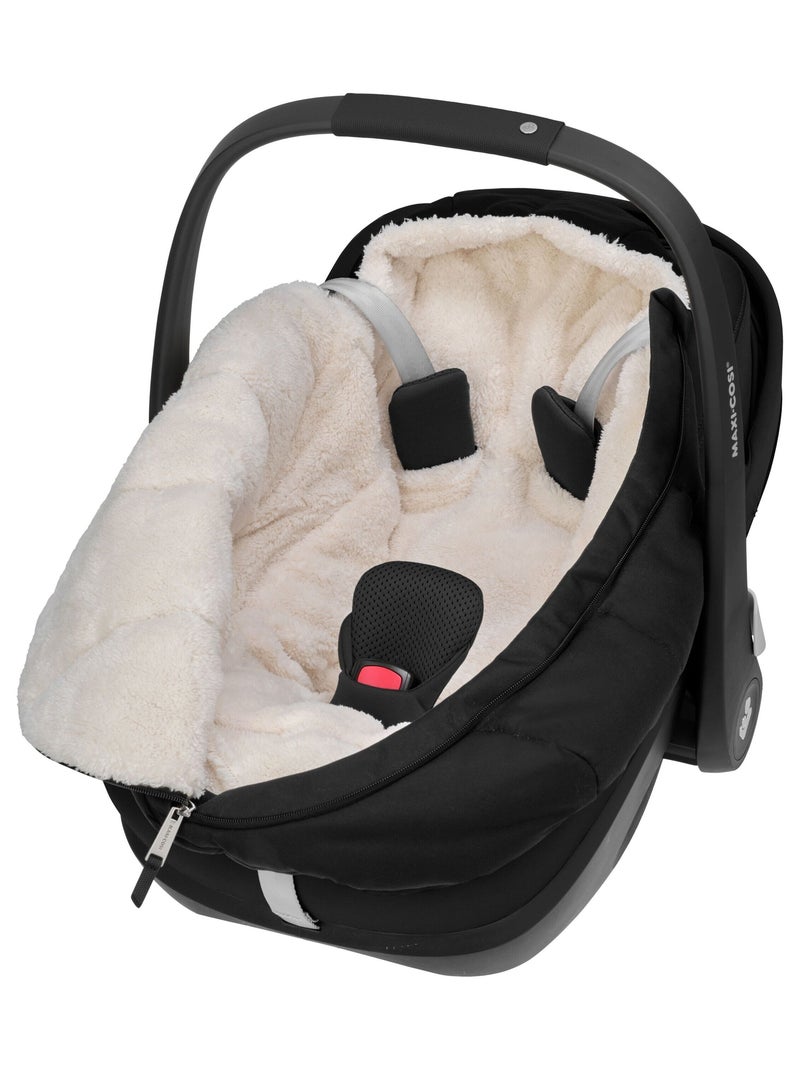 Chancelière bébé pour siège auto Beige/Noir - Kiabi