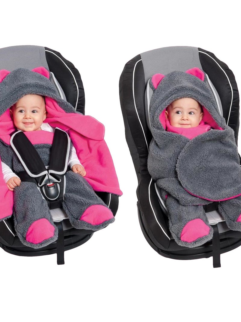 Chancelière combinaison enveloppante - Gris & Fuschia Gris - Kiabi