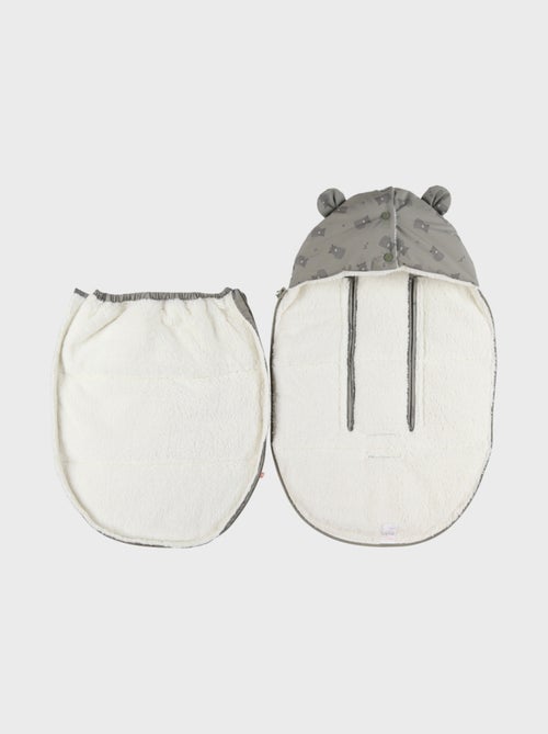 Chancelière déperlante kaki en sherpa 80x50 cm Noukie's - Kiabi