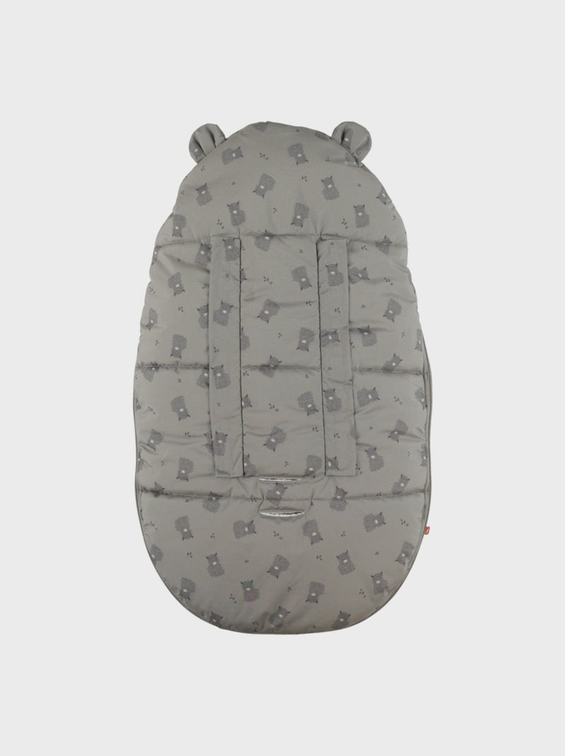 Chancelière déperlante kaki en sherpa 80x50 cm Noukie's Vert - Kiabi