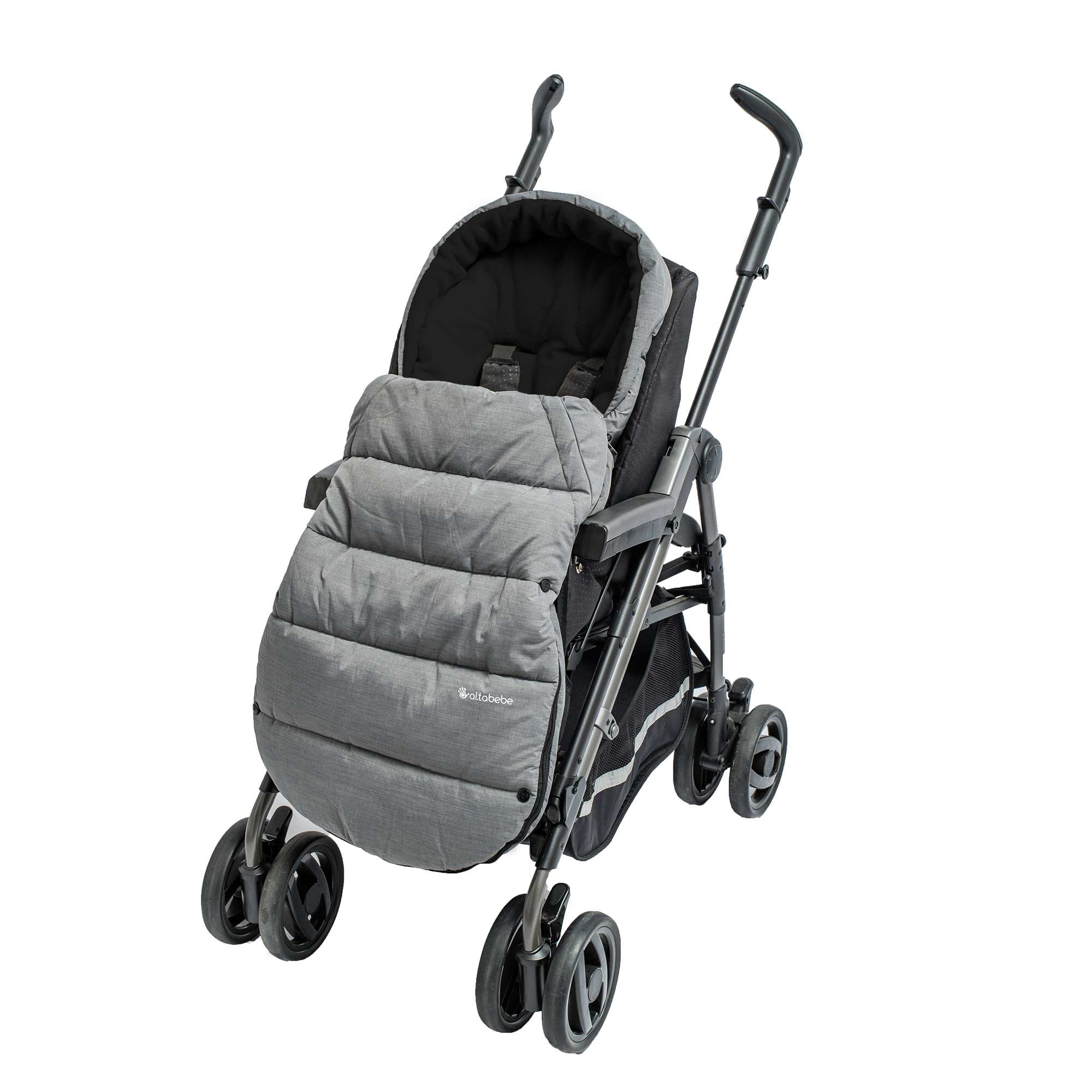Chanceliere Pour Poussette Bebe Fille Gris Clair Noir Kiabi 28 00