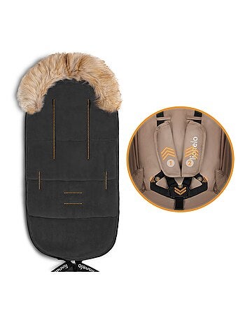 Chancelière pour poussettes LIONELO Frode - Universelle - Fourrure amovible - Imperméable