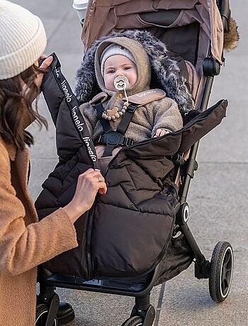 Chancelière pour poussettes LIONELO Frode - Universelle - Fourrure amovible - Imperméable